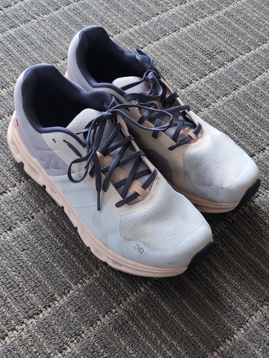 On Running Shoes - On Running Cloudswift Running Shoes - Light Gray & Pale Pink US W11